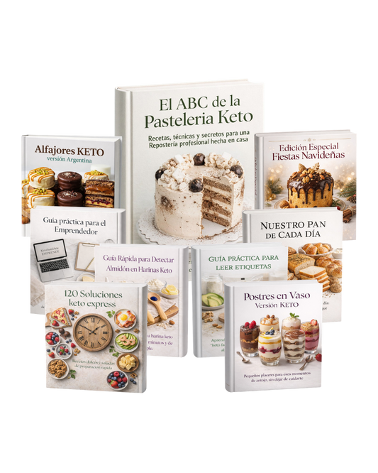 El ABC de la Pasteleria KETO: Recetas, Técnicas y Secretos para una pastelería profesional hecha en casa